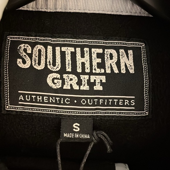 NWT Southern Grit Color Block Quarter Button Fleece Sweatshirt - Size Small - Picture 5 of 7
